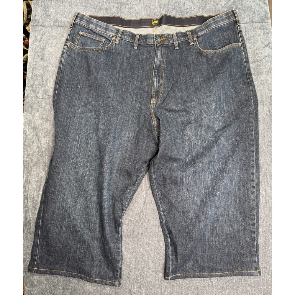 Lee Loose Fit Denim Bermuda Shorts Womens 50x30 Blue Jean Walking Shorts